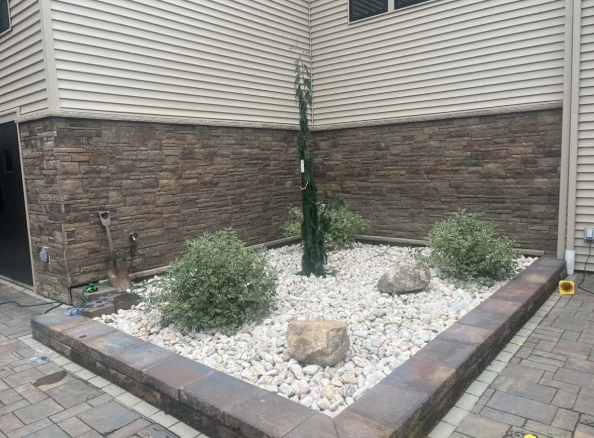 Arrowwood Landscaping Unique tree planting Focal point Hardscaping Design Chautauqua County